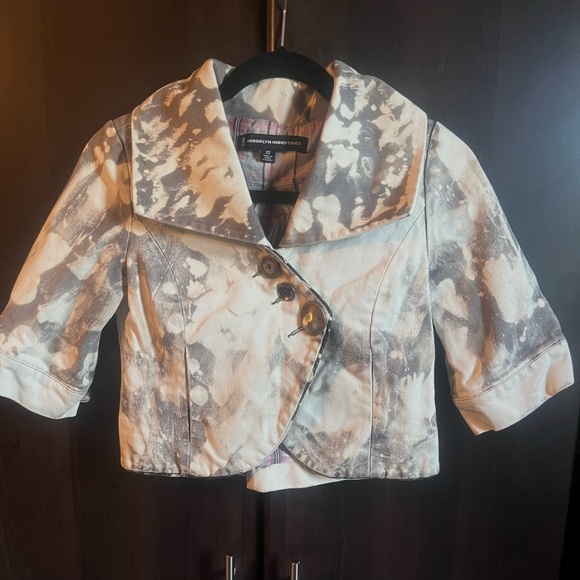 Brooklyn Industries Cropped Jacket – Abstract Print - Picture 1 of 7